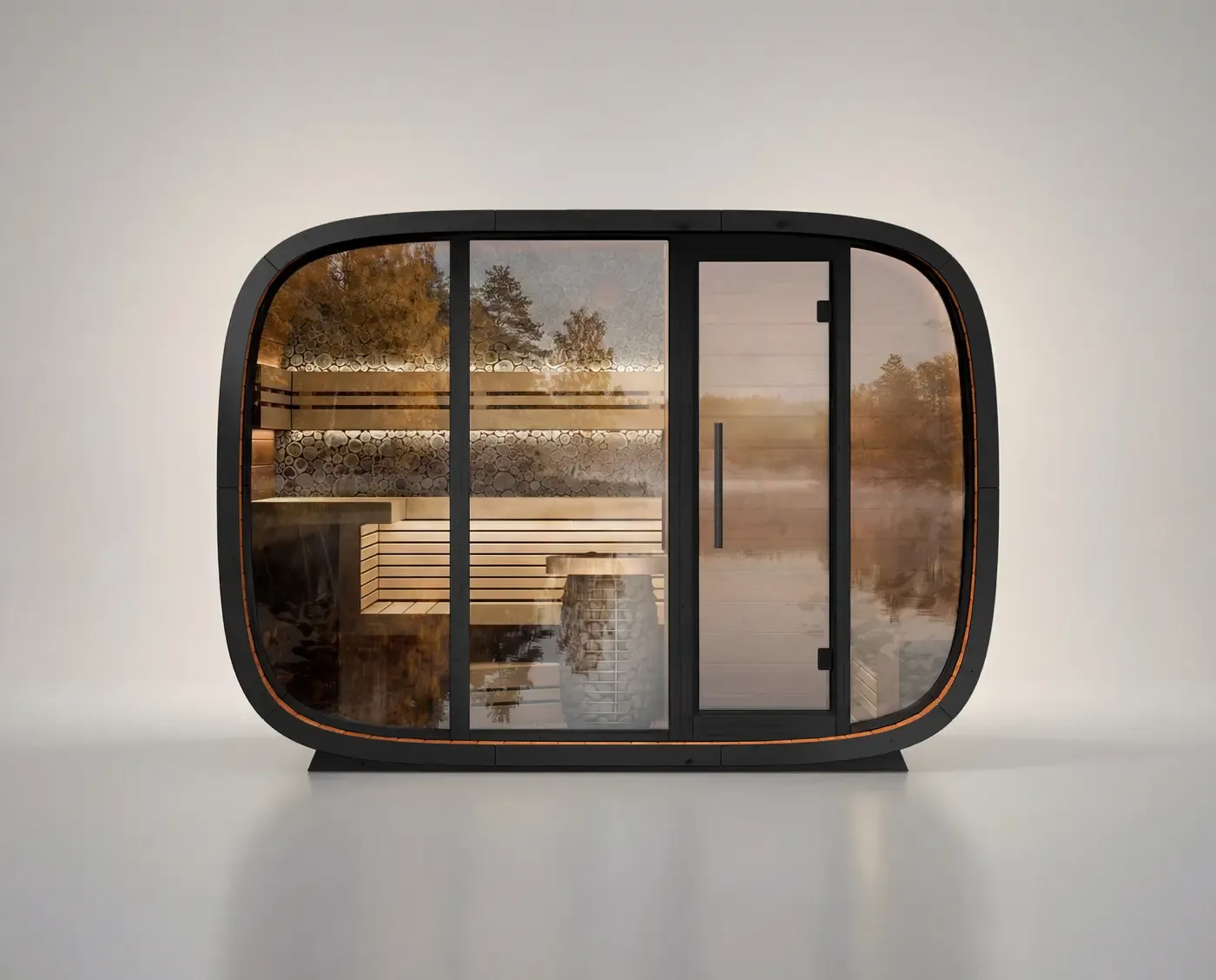 Sauna Round Cube Double 2.6