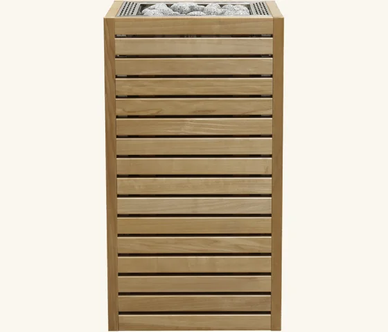 Poêle Huum Core, habillage bois