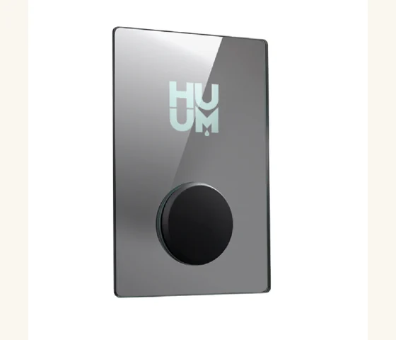 Thermostat UKU en Verre, finition argent